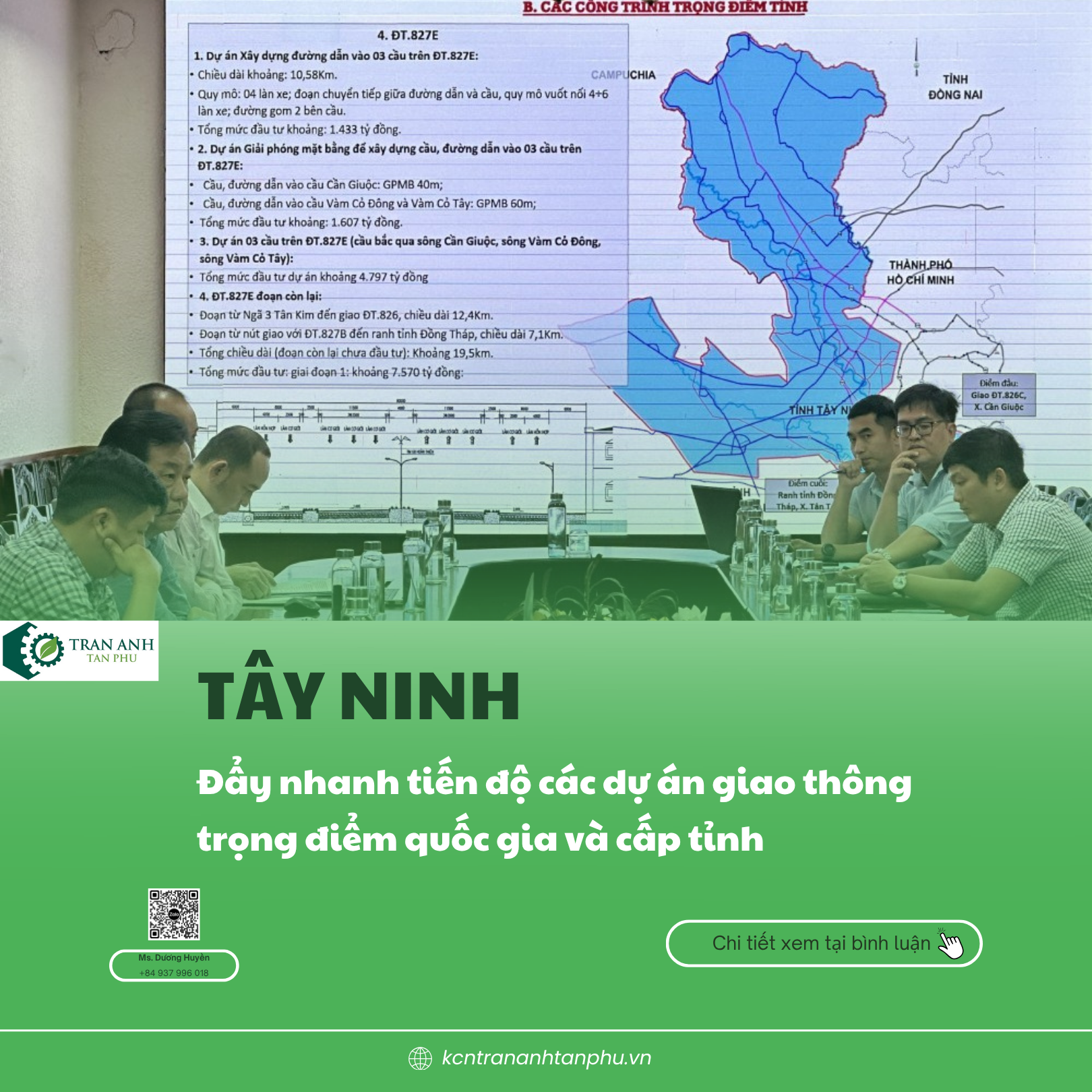TÂY NINH ĐẨY NHANH TIẾN ĐỘ CÁC DỰ ÁN GIAO THÔNG TRỌNG ĐIỂM QUỐC GIA VÀ CẤP TỈNH
