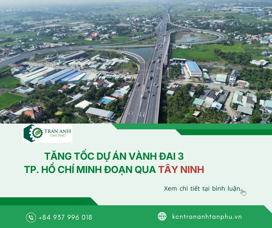 TĂNG TỐC DỰ ÁN VÀNH ĐAI 3 TP. HỒ CHÍ MINH ĐOẠN QUA TÂY NINH