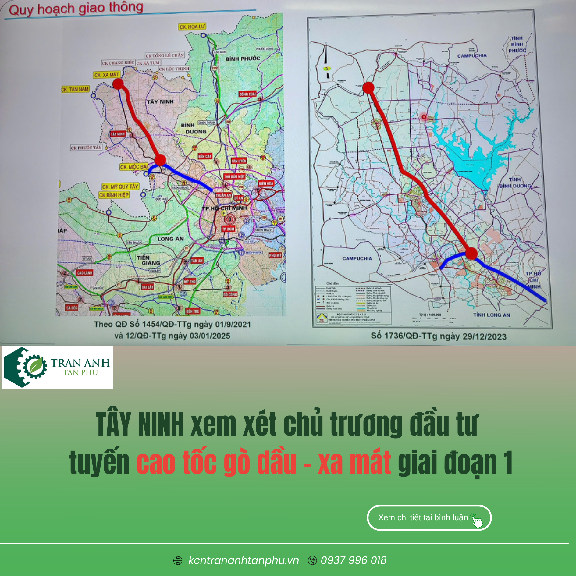 TÂY NINH XEM XÉT CHỦ TRƯƠNG ĐẦU TƯ TUYẾN CAO TỐC GÒ DẦU – XA MÁT GIAI ĐOẠN 1