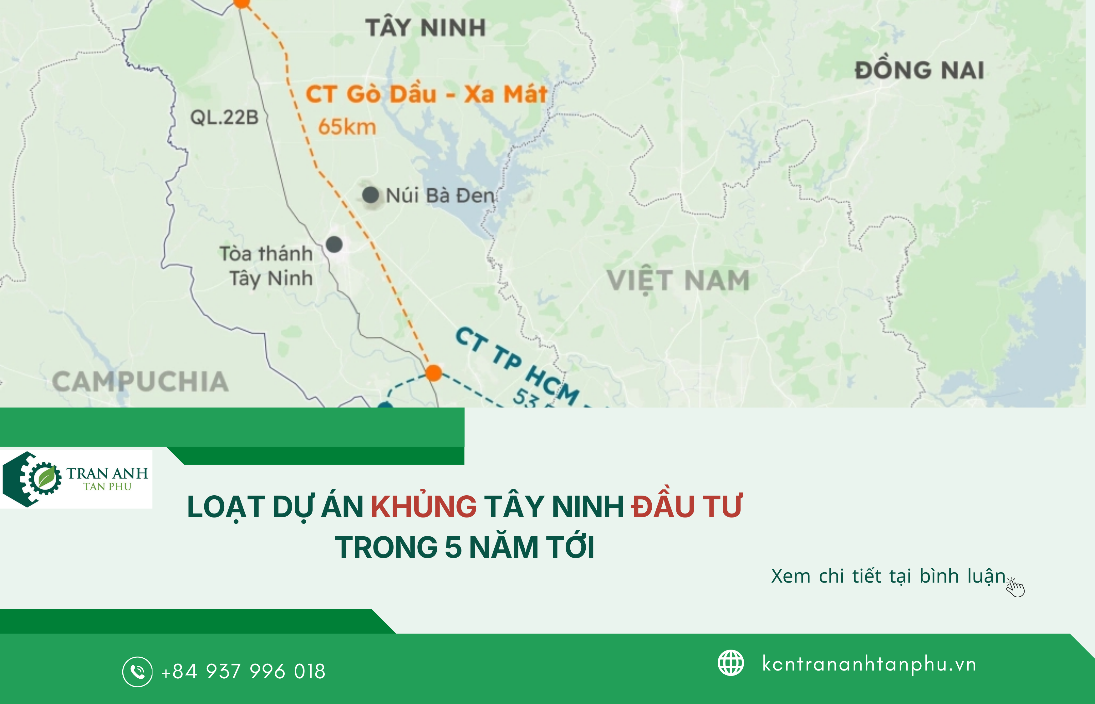 LOẠT DỰ ÁN KHỦNG TÂY NINH ĐẦU TƯ TRONG 5 NĂM TỚI