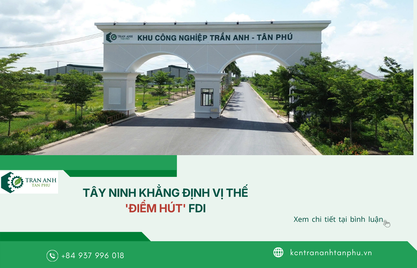 TÂY NINH KHẲNG ĐỊNH VỊ THẾ 'ĐIỂM HÚT' FDI