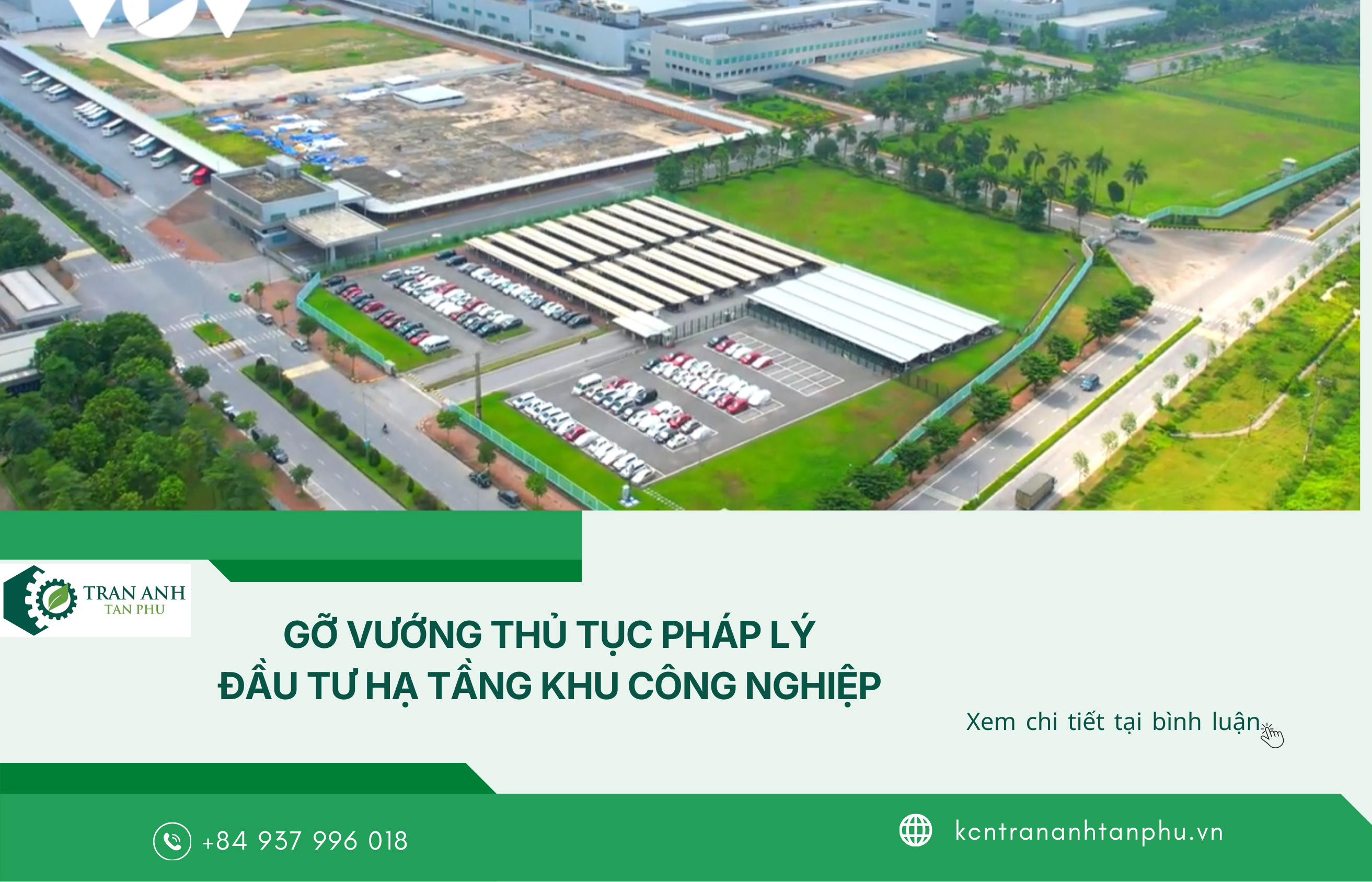 GỠ VƯỚNG THỦ TỤC PHÁP LÝ ĐẦU TƯ HẠ TẦNG KHU CÔNG NGHIỆP