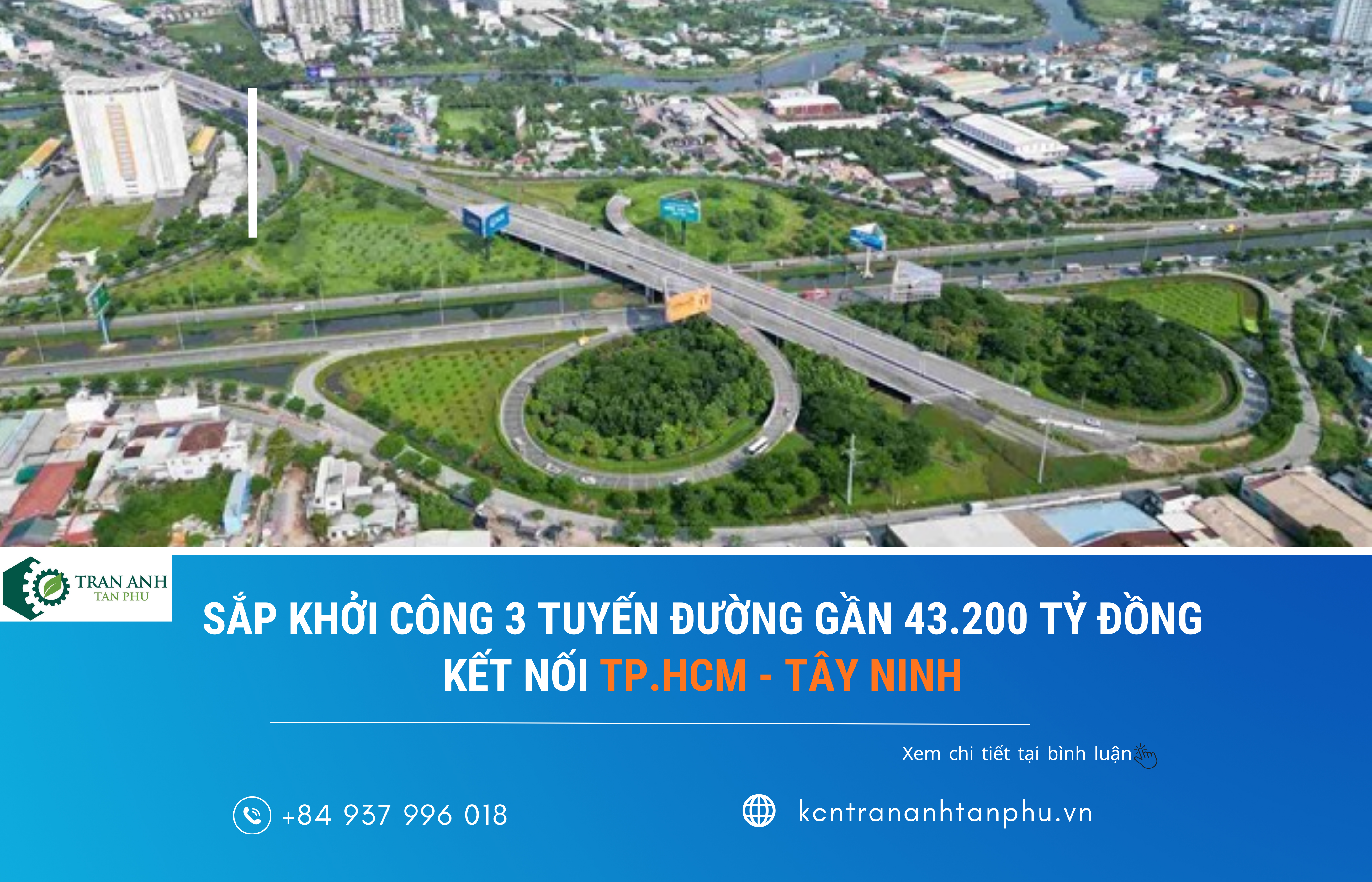 SẮP KHỞI CÔNG 3 TUYẾN ĐƯỜNG GẦN 43.200 TỶ ĐỒNG KẾT NỐI TP.HCM - TÂY NINH